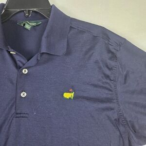 Masters Collection Pima Cotton Golf Polo Men's Large Blue